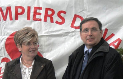 Boyer et Serra chez les pompier