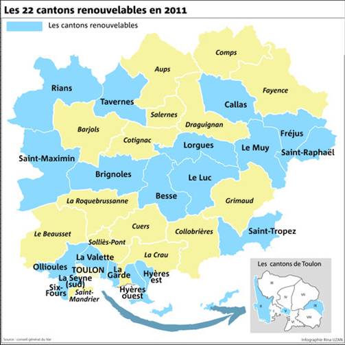 les 22 cantons renouvelables
